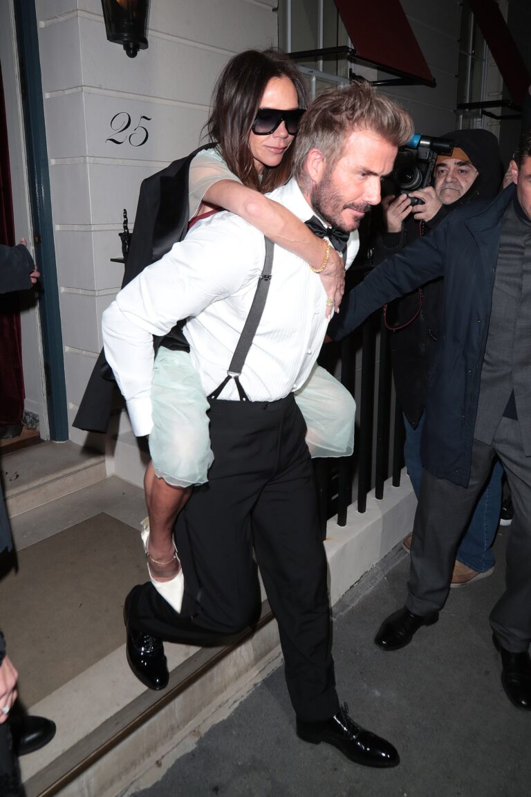 Victoria Beckham Got a Piggyback Ride From David Beckham After Her Spice Girls Reunion Performance